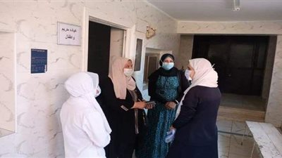 زيارة وكيل مديرية الصحة  بالقليوبية ومدير الرعاية الأساسية للوحدات الصحية