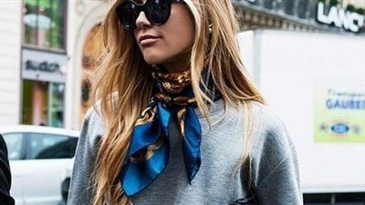 السكارف الحرير المربعة موضة صيف ٢٠٢٠ | صور