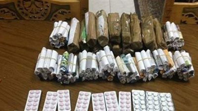 ضبط 9 كيلو حشيش وبانجو وألف قرص مخدر بحوزة 115 متهمًا بالمحافظات