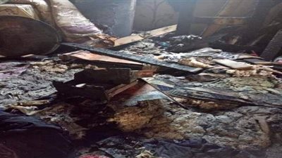 إخماد حريق نشب في زاوية عقب صلاة الفجر بشبين القناطر