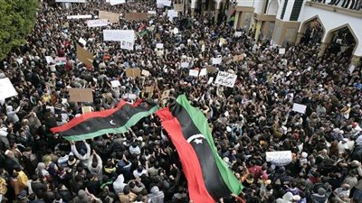 انطلاق مظاهرات منددة  بانفلات ميليشيات ومرتزقة 