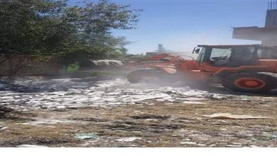 إزالة تعديات غير مكتملة بالقصاصين في الإسماعيلية