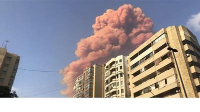 انفجار كبير وسط العاصمة اللبنانية بيروت
