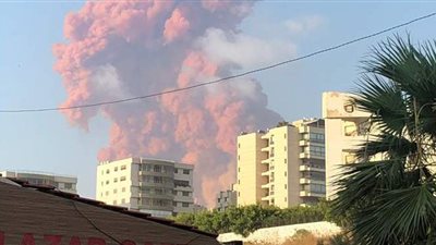 أول فيديو يرصد لحظة انفجار بيروت