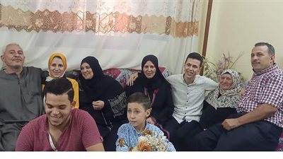 فرحة أسرة الثالث على الجمهورية علمي رياضة في الدقهلية | فيديو وصور