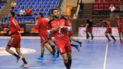 فوز الأهلي على الجزيرة في دوري المرتبط لكرة اليد