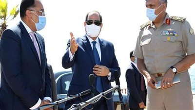 3 صور ترصد تفقد السيسي أعمال التجهيز للمرحلة الأولى من تطوير المنتزه