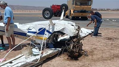 محافظ البحر الأحمر: الطائرة المنكوبة حاصلة على موافقات الطيران المدني | صور