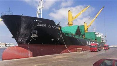 تداول 123 ألف طن و 2512 حاوية و 7255 شاحنة  بميناء الإسكندرية