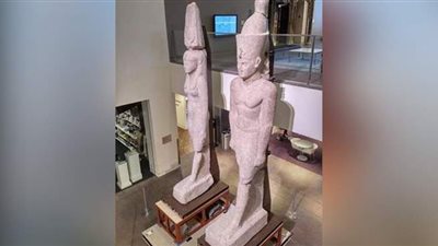 الآثار تستعيد تمثالين لعرضهما بالمتحف المصري الكبير | صور
