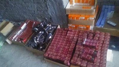 مصادرة ٤ آلاف عبوة أدوية و كحول مجهول المصدر في الدقهلية | صور