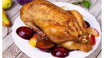 طريقة عمل بط محشي بالفريك