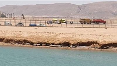 تفاصيل حادث سقوط طائرة خاصة بالجونة | فيديو