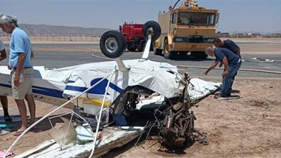 مصادر: طائرة الجونة كانت في جولة للتنزه ونقل قائد الطائرة إلى المستشفى