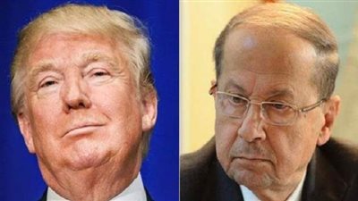 ترامب يؤكد للرئيس اللبناني مشاركته في مؤتمر باريس لدعم بيروت