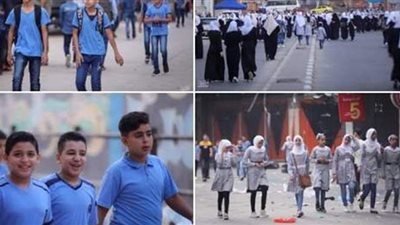 بدون كمامات أو تباعد..  بدء العام الدراسي الجديد في قطاع غزة | صور