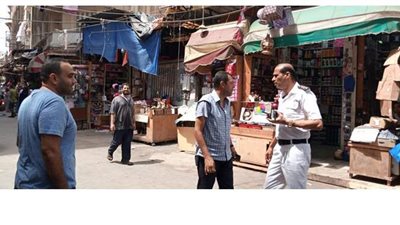 حملة لرفع الإشغالات بحي الجمرك في الإسكندرية