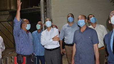 إخلاء سكان عقار آيل للسقوط بالمحلة قبل انهياره