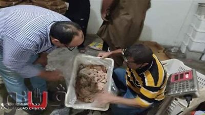 ضبط 3 أطنان من مصنعات اللحوم الفاسدة بالإسماعيلية | صور