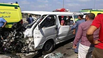 محافظ القليوبية ومدير الأمن ينتقلان إلى موقع تصادم سيارتين على الطريق الإقليمي