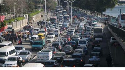 الحالة المرورية بشوارع القاهرة اليوم من خلال 