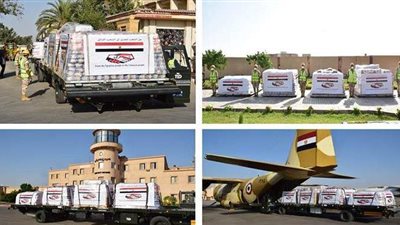 جسر جوي مصري لدعم لبنان.. مساعدات شاملة لصالح الشعب الشقيق.. وإرسال مستلزمات طبية ودوائية وغذائية ومواد بناء