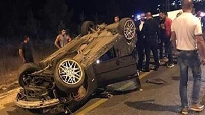 مصرع شخص وإصابة 3 آخرين في حادث انقلاب ميكروباص بأطفيح