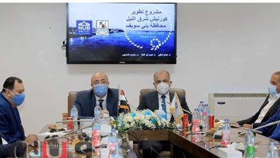 محافظ بني سويف يتسلم المُخطط العام  لإنشاء كورنيش شرق النيل | صور