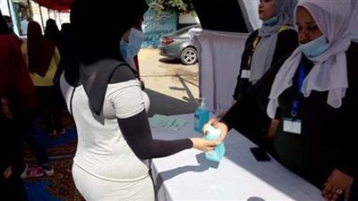 طوابير من الناخبين أمام لجنة التوفيقية بشبرا للتصويت في انتخابات الشيوخ | صور