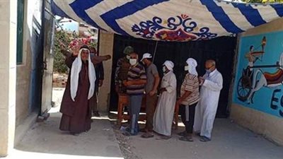 إقبال كثيف على لجان انتخابات الشيوخ بالشيخ زويد | صور