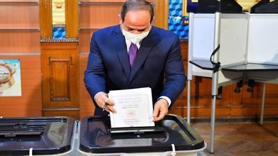 بسام راضي: الرئيس السيسي يدلي بصوته في انتخابات مجلس الشيوخ | صور