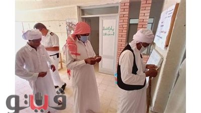 أهالي سيوة يشاركون بالتصويت علي انتخابات الشيوخ | صور