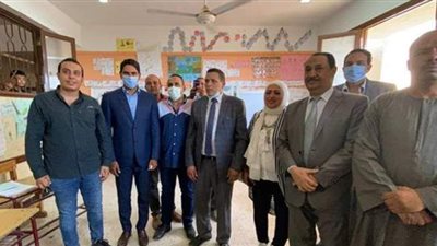 أبو هشيمة ومرشحا مستقبل وطن يتفقدون سير الانتخابات بمركز الواسطى