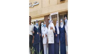 طاقم تمريض زفتى العام يتوجه للإدلاء بصوته في انتخابات الشيوخ