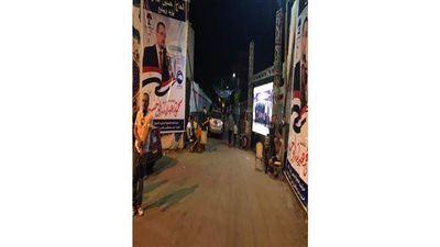 شاشات عرض ومكبرات صوت لحث المواطنين على المشاركة  الانتخابية بالغربية