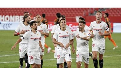 إشبيلية يفوز على وولفرهامبتون 0/1 ويواجه مان يونايتد بنصف نهائي الدوري الأوروبي