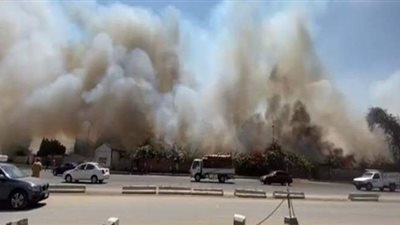 السيطرة على حريق مخلفات داخل نادى الرماية