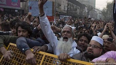 آلاف المحتجين فى الهند بعد منشور مسيء للنبى محمد على 