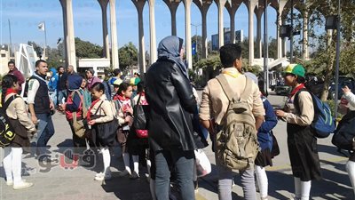 بالصور.. رحلة لكشافة «قليوب» في معرض الكتاب لشكر المغرب