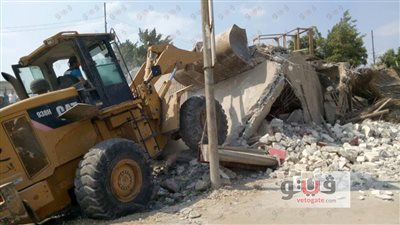بالصور.. إزالة تعديات على أرض ملك محافظة الشرقية في بلبيس