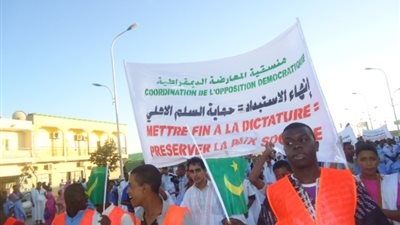 المعارضة الموريتانية تتظاهر ضد الانتخابات