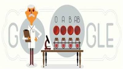 بالفيديو..جوجل يحتفل بالذكرى الـ148 لميلاد كارل لاندشتاينر