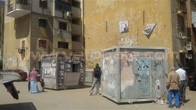 بالصور.. أكشاك لبيع السلع المدعمة بـ «رملة بولاق»