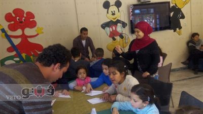 بالصور.. البيئة تنظم يوما بيئيا للأطفال بنادي المعادي