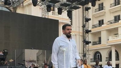 بالصور.. البروفة النهائية لحسين الجسمي قبل حفل العاصمة الإدارية