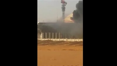 أول فيديو من حريق أحد المباني بالعاصمة الإدارية الجديدة