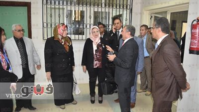 بالصور.. وفد من لجنة الصحة بالنواب يزور الفيوم