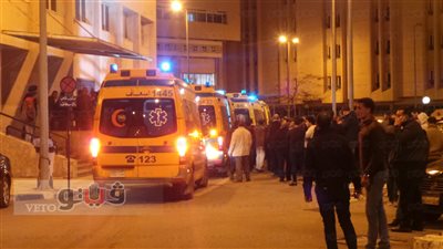 بالفيديو والصور.. وصول مصابي حادث نويبع إلى مستشفى سموحة