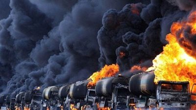 تدمير رتل شاحنات لنقل نفط «داعش» في العراق