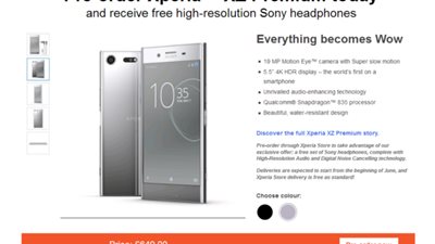 سوني تتيح هاتفها Xperia XZ Premium للطلبات المسبقة في أوروبا